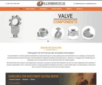 Nvtechnocast.com(Investment casting india) Screenshot