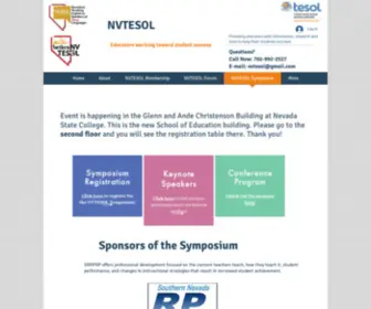 Nvtesol.org(NVTESOL Symposium) Screenshot