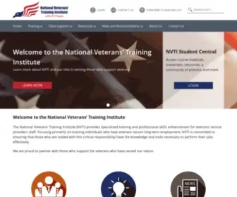 Nvti.org(National Veterans Training Institute) Screenshot