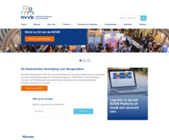 NVVB.nl(Nederlandse Vereniging voor Burgerzaken) Screenshot