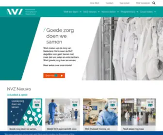 NVZ-Ziekenhuizen.nl(Goede zorg doen we samen) Screenshot