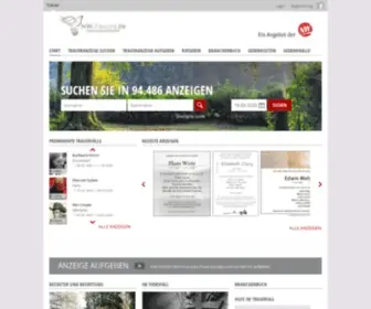 NW-Trauer.de(Todesanzeigen, Traueranzeigen suchen, Trauerseite) Screenshot