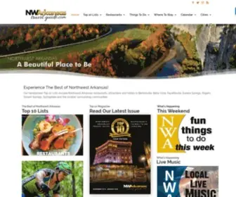 Nwatravelguide.com(Northwest Arkansas Travel Guide) Screenshot