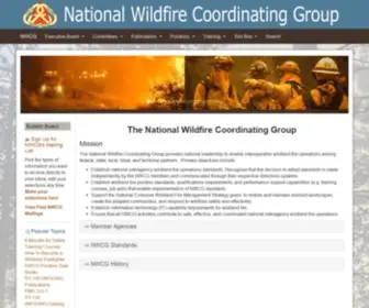 NWCG.gov(NWCG is an operational group designed to coordinate programs of the participating wildfire management agencies) Screenshot