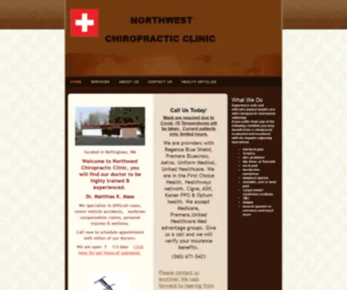NWchiropractic.net(荆门可鞍教育咨询有限公司) Screenshot