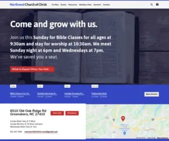 NWchurchofchrist.com(Christians in Greensboro) Screenshot