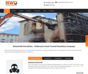 Nwdemolition.com.au(Best Demolition Contractors In Melbourne) Screenshot