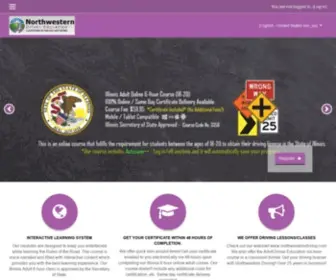 NWdsonline.com(Northwestern Driving School Online) Screenshot