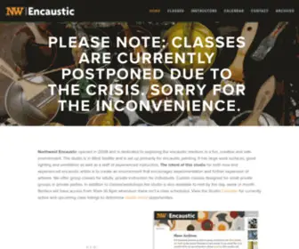 Nwencaustic.com(Northwest encaustic) Screenshot