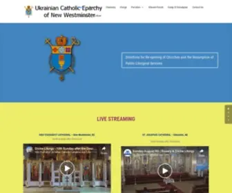 Nweparchy.ca(Ukrainian Catholic Eparchy of New Westminster) Screenshot