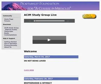 NWffacim.org(The Northwest Foundation For A Course In Miracles) Screenshot