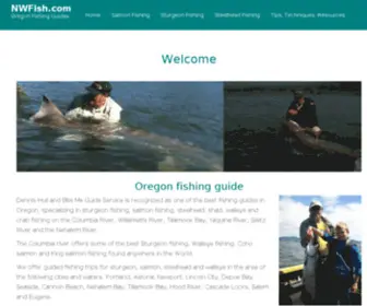 Nwfish.com(Oregon Fishing Guides) Screenshot