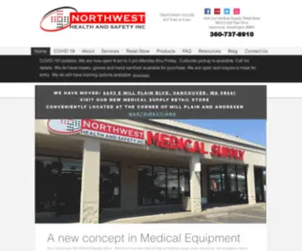 Nwhealthsafety.com(Northwest Health and Safety Medical Supply Store Vancouver) Screenshot