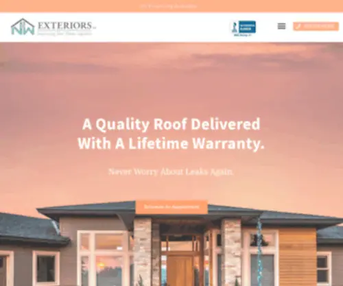 Nwhomeexteriors.com(Roofing Contractor Lake Oswego) Screenshot