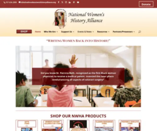 NWHP.org(National Women's History Project) Screenshot