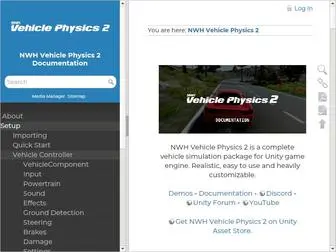 NWhvehiclephysics.com(NWH Vehicle Physics 2) Screenshot