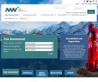 Nwivisas.com(New World Immigration) Screenshot