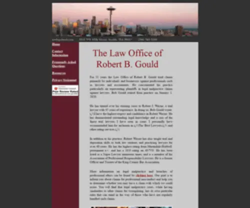 Nwlegalmal.com(Northwest Legal Malpractice) Screenshot