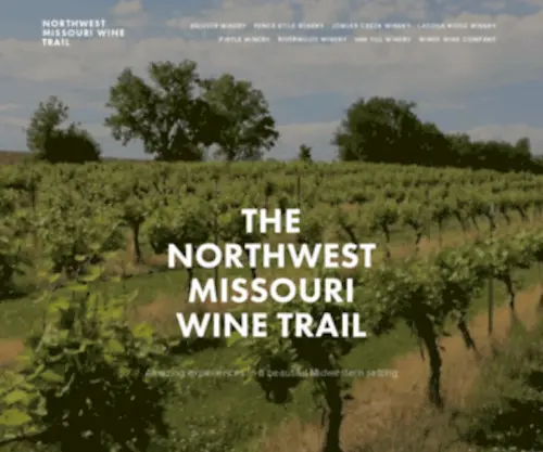 Nwmowine.com(Northwest Missouri Wine Trail) Screenshot