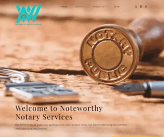 NWnservices.com(Noteworthy Notary Services) Screenshot