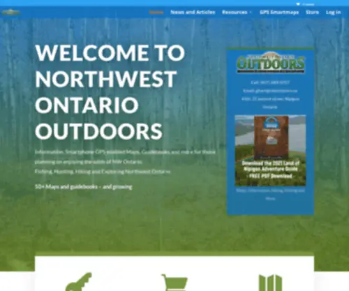 Nwoutdoors.ca(Discover the Wonders of Northwest Ontario's Great Outdoors) Screenshot