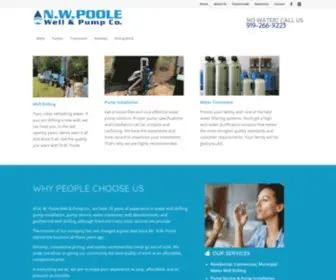 Nwpoolewell.com(Poole Well & Pump Co) Screenshot