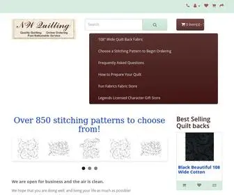 Nwquilting.com(Northwest Quilting Service) Screenshot