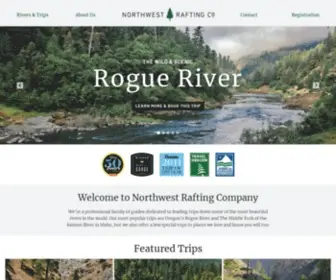 Nwrafting.com(Northwest Rafting Company) Screenshot