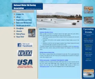 NWsra.net(National Water Ski Racing Association (USA)) Screenshot