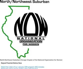 Nwsubnow.org(North/Northwest Suburban Chicago Chapter of the National Organization for Women) Screenshot