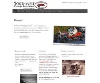 NWVS.org(Northwest Vintage Speedsters Club) Screenshot
