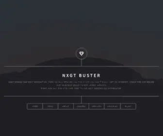 NXGtbuster.com(NXGTBUSTER All Services List) Screenshot