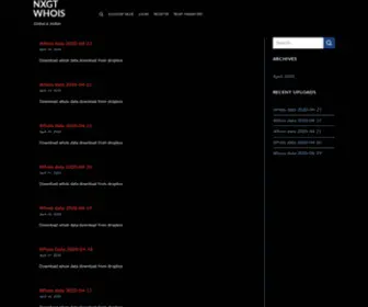 NXGTWhoisdata.com(NXGT Whois) Screenshot