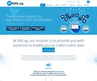 Nxlog.co(High Performance Log Collection Solutions) Screenshot