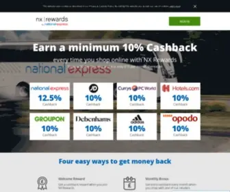 Nxrewards.com(NX Rewards) Screenshot