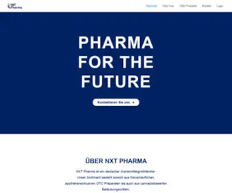 NXT-Pharma.com(NXT Pharma) Screenshot