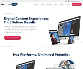 NXtbook.com(Digital Content Experience Platform) Screenshot