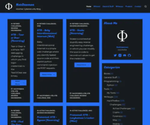 NXtdaemon.xyz(Another Cybersecurity Blog) Screenshot
