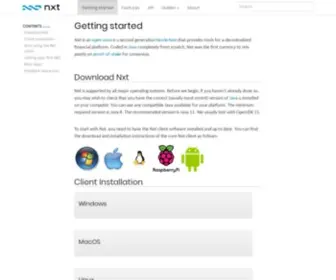 NXtwiki.org(Getting started) Screenshot