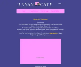 Nyan-CAT.com(Nyan cat) Screenshot