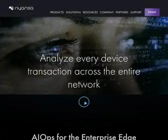 Nyansa.com(Next Generation Network Analytics for Enterprises) Screenshot