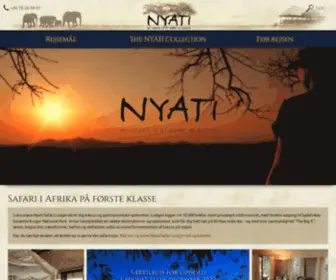 Nyati-Safari.dk(Oplev Afrika på Første Række med Nyati Safari) Screenshot