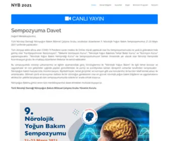 NYB2021.org(Nörolojik Yoğun Bakım Sempozyum) Screenshot