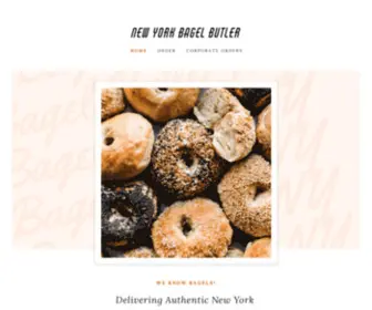 Nybagelbutler.com(NY Bagel Butler) Screenshot