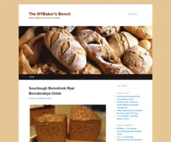 Nybakersbench.com(The NYBaker's Bench) Screenshot