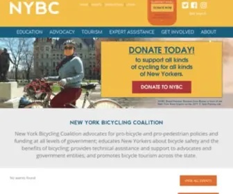 NYBC.net(New York Bicycling Coalition) Screenshot