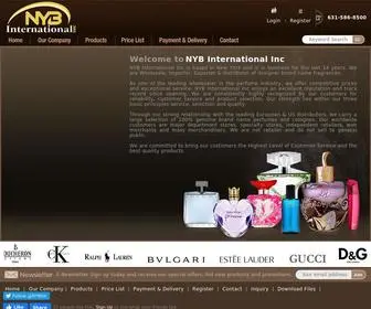 Nybinternational.com(NYB International Inc) Screenshot