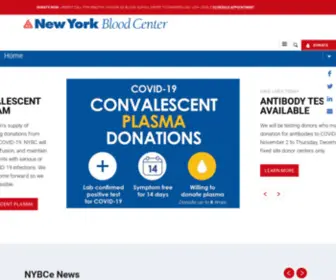 NYbloodcenter.org(New York Blood Center (NYBC)) Screenshot