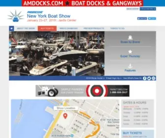 Nyboatshow.com(New York Boat Show Official Site) Screenshot