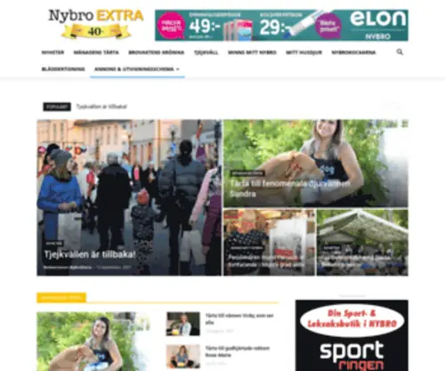 NYbroextra.com(Tidningen av Nybrobor) Screenshot